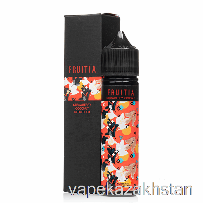 Vape Disposable Strawberry Coconut Refresher - Fruitia - 60mL 0mg